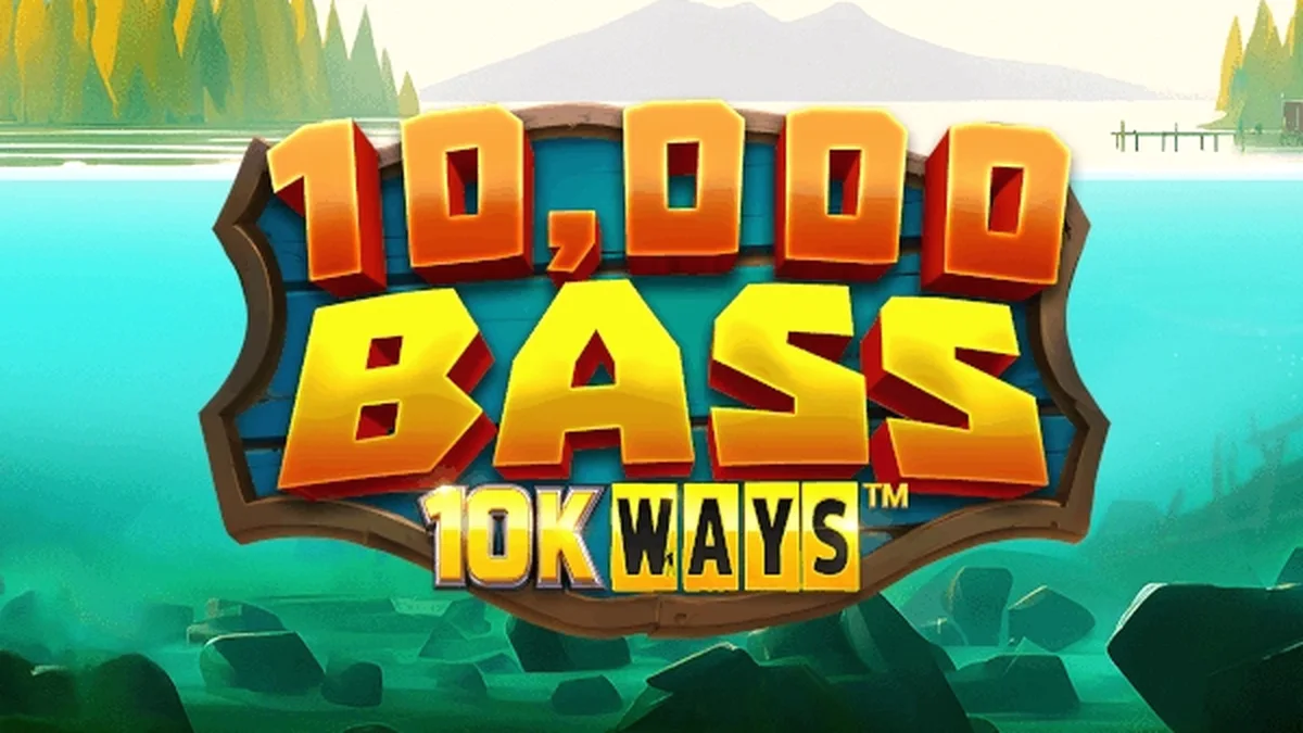 Interface do jogo 10,000 Big Bass 10K Ways com tema de pesca